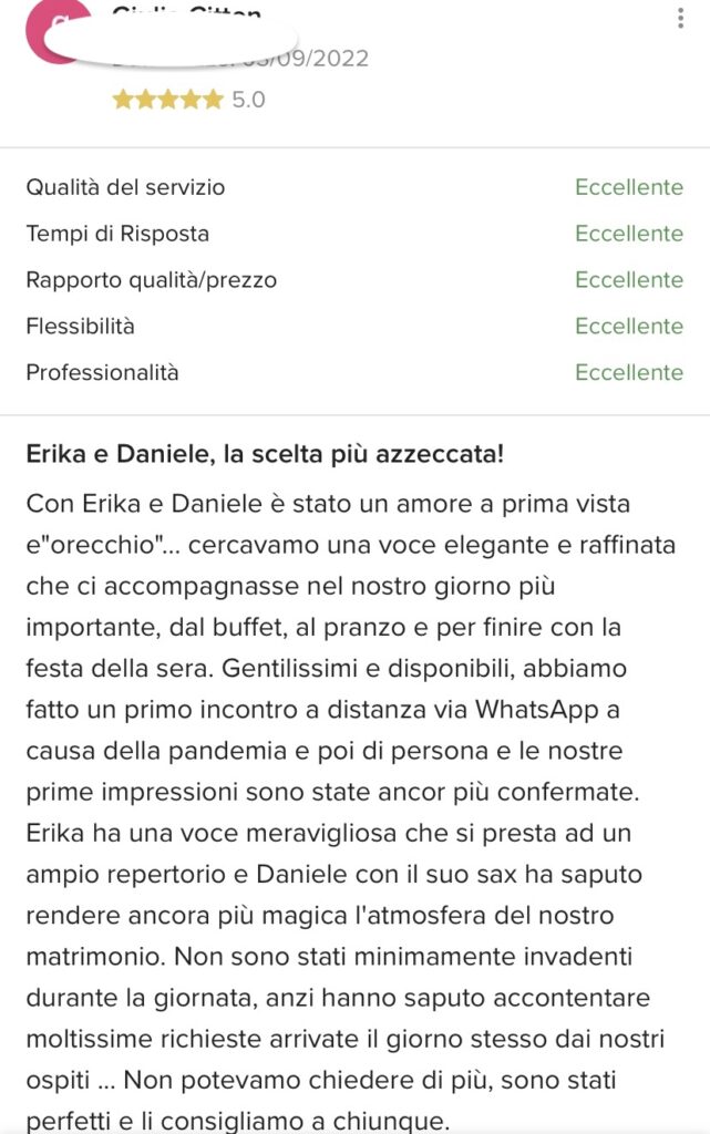 Daniele sassofonista DJ matrimonio Padova